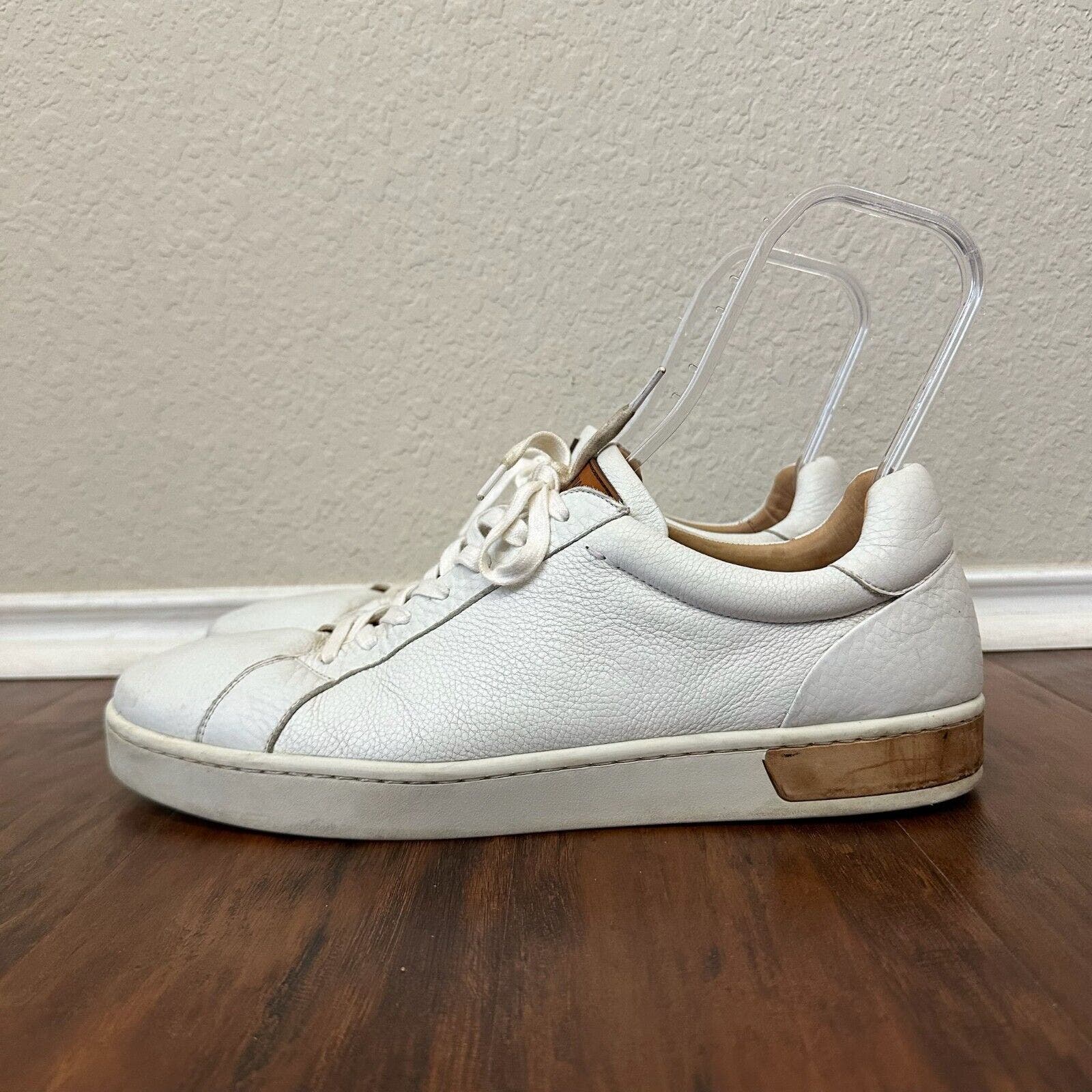 Magnanni White Caballeros Leather Sneakers Spain Made